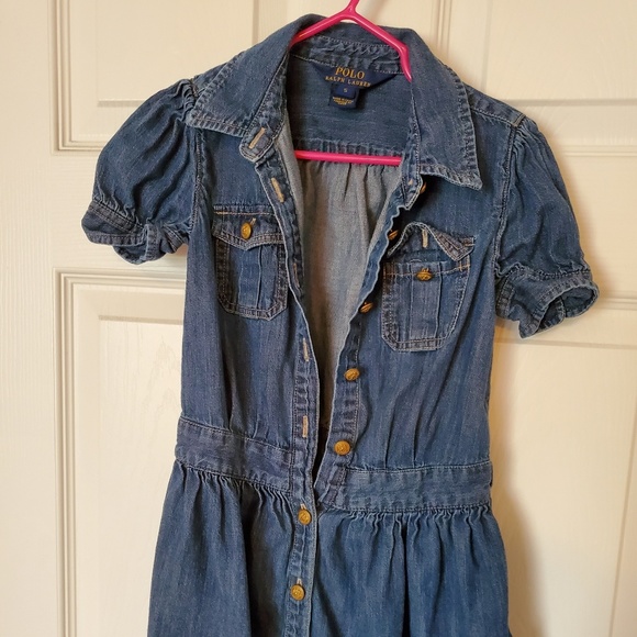 Polo Ralph Lauren Girls Denim Dress - Picture 3 of 7